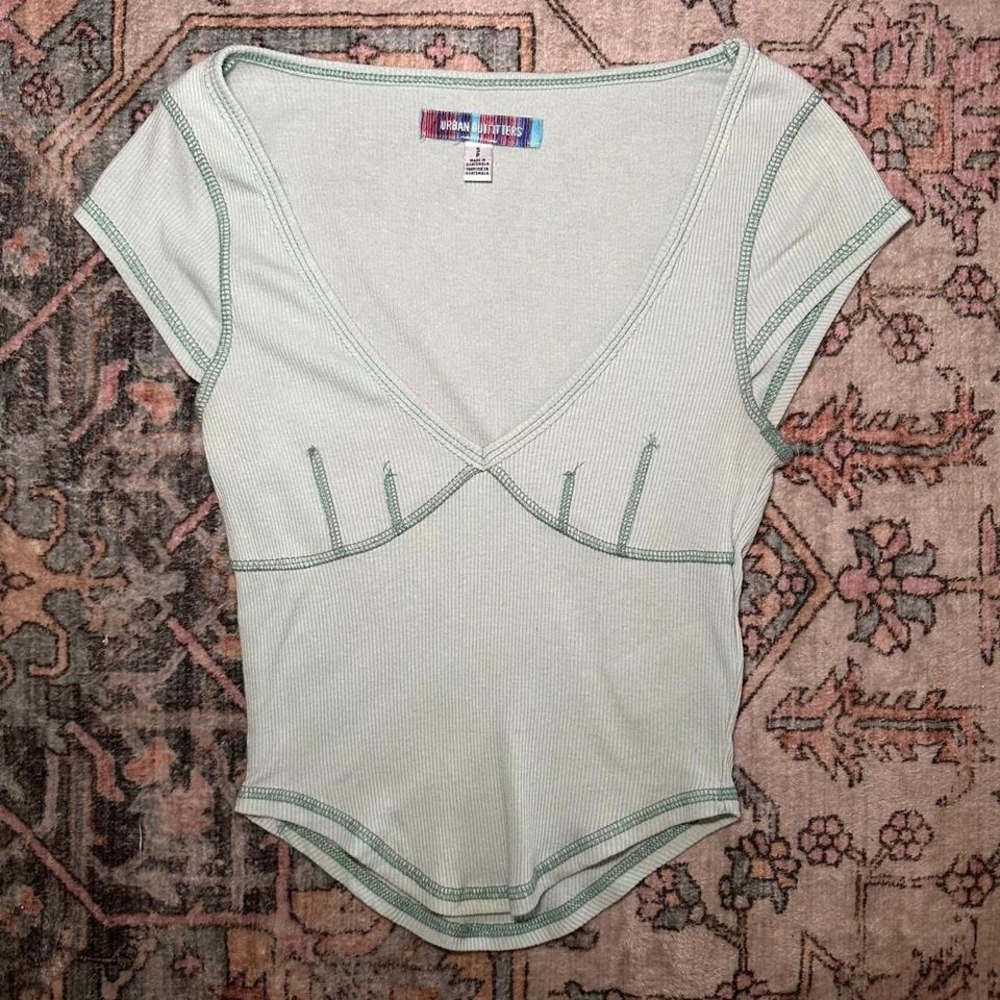 Urban Outfitters Lettuce Edge Seam Detail Tee